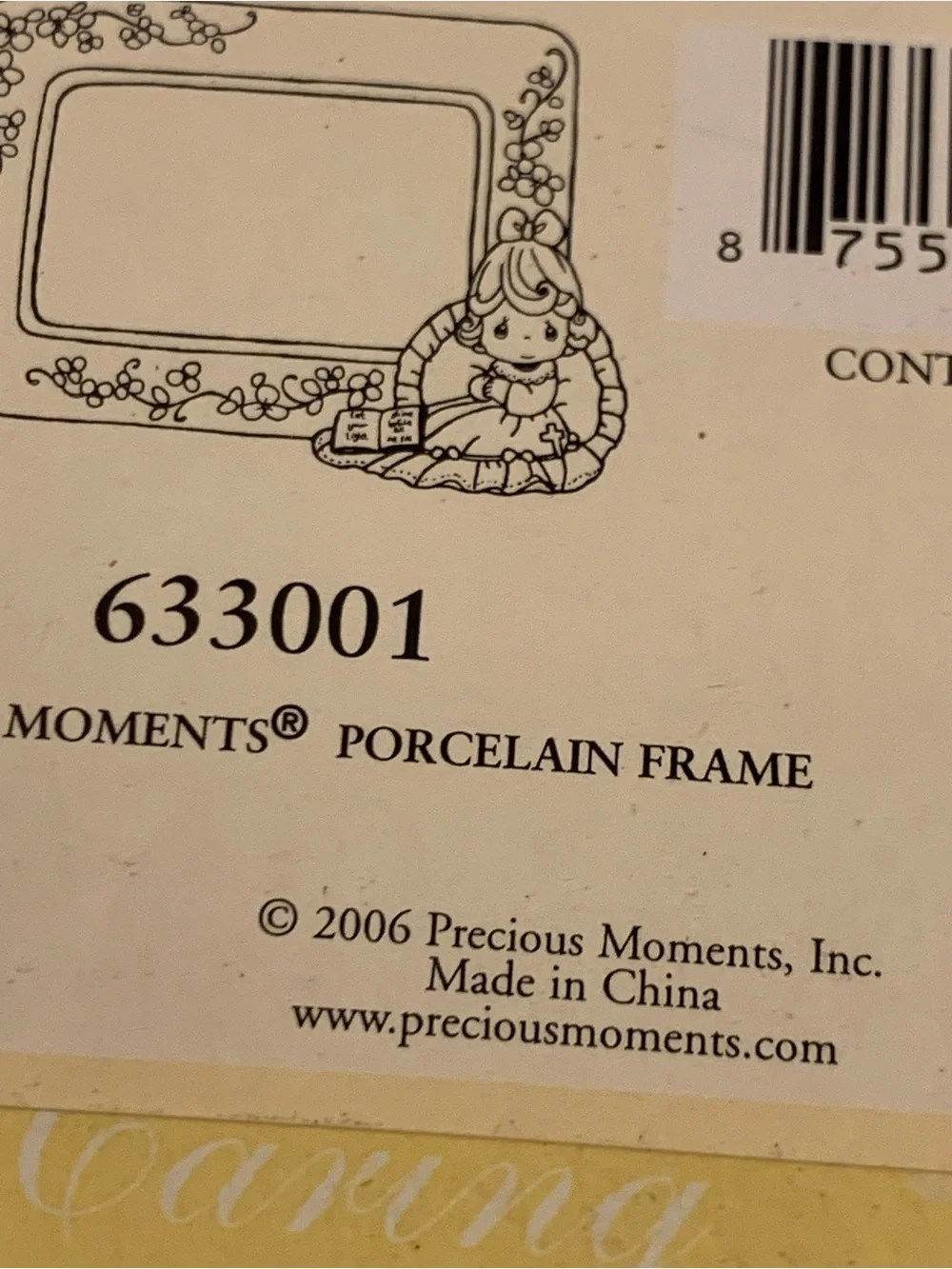 Precious Moment Girl Baptism/Christening Picture Frame NEW With Box 4